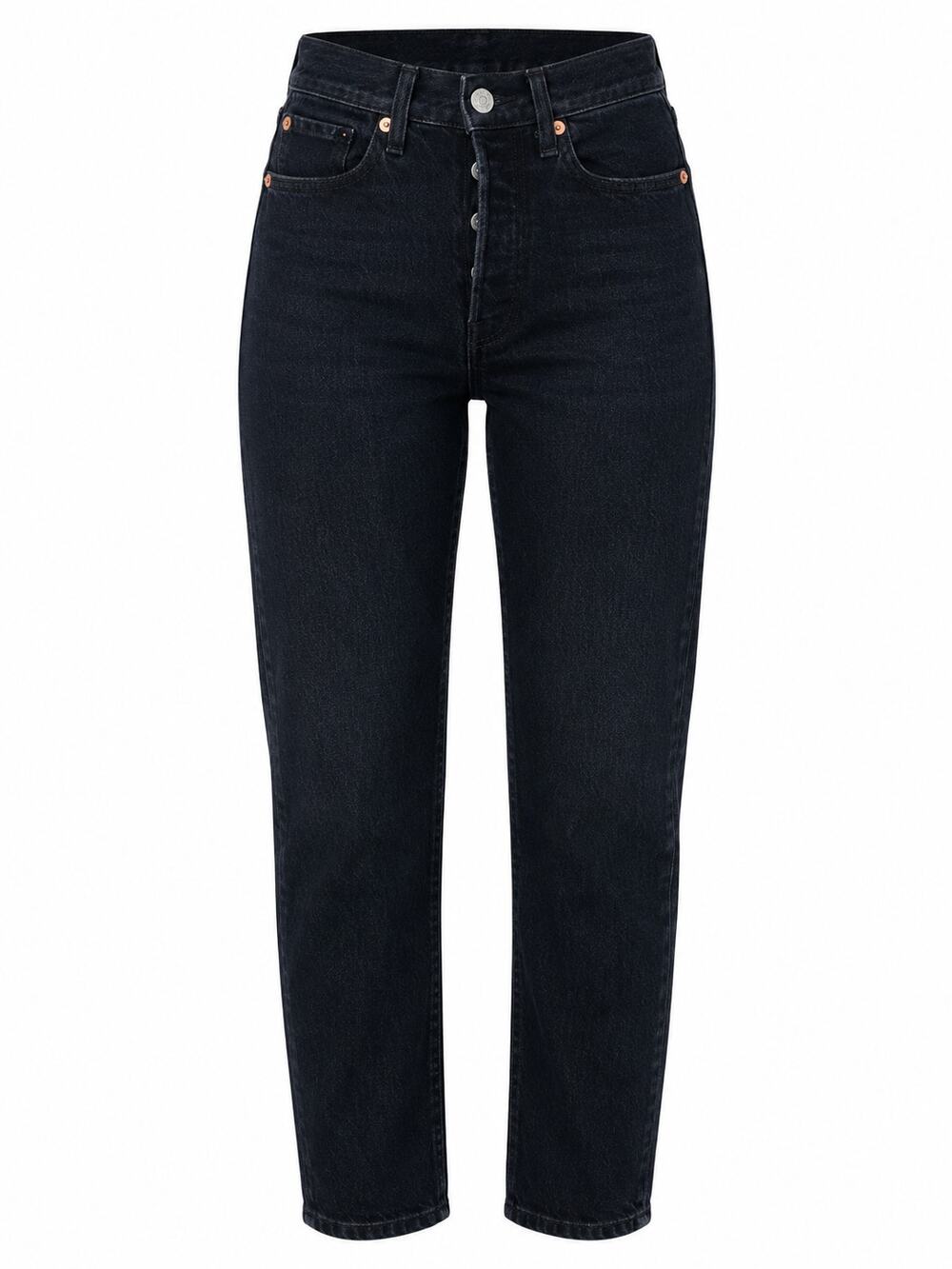 Levi's Wedgie Fit Jeans Size 24 Dark Wash High Rise Button Fly Straight Leg